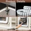 Miroir de salle de bain avec lumières, miroir de maquillage à DEL de 12,6 po x 15 po, miroir de maquillage éclairé avec lumières, commande intelligente à intensité variable à 3 modes d'éclairage, miroir éclairé pour bureau de maquillage, chambr-1328415383