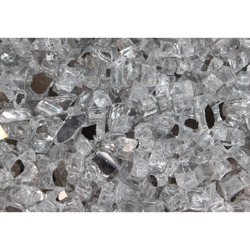 Verre de foyer réfléchissant 10 lb, Argent