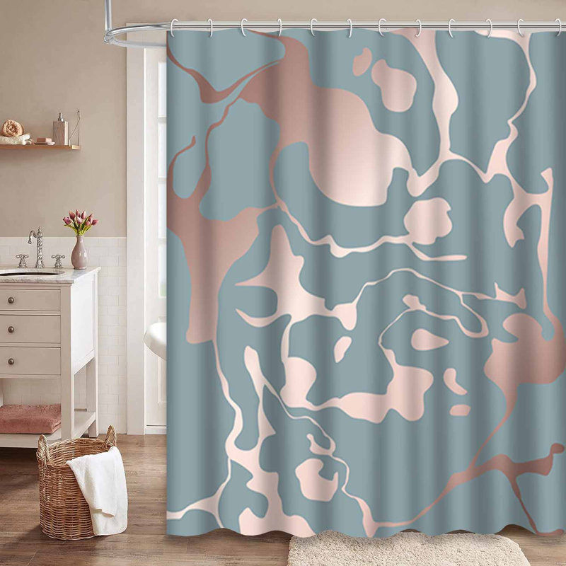 Rideau de douche Marble Marble, L 72 po x l 78 po