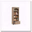 Bibliothèque avec tiroir, finition brune
