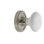 Classic Rosette with White Porcelain Door Knob