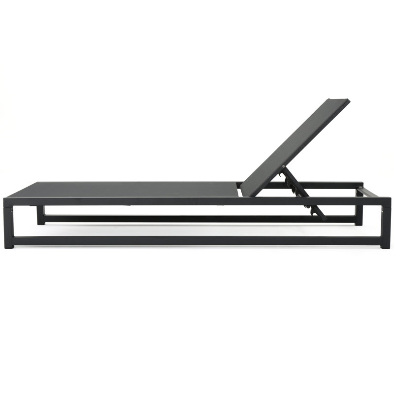 Méridienne entièrement réglable 2 pièces, en aluminium robuste et respirant