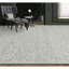Tapis rectangulaire noué à la main en argent / noir-70857615