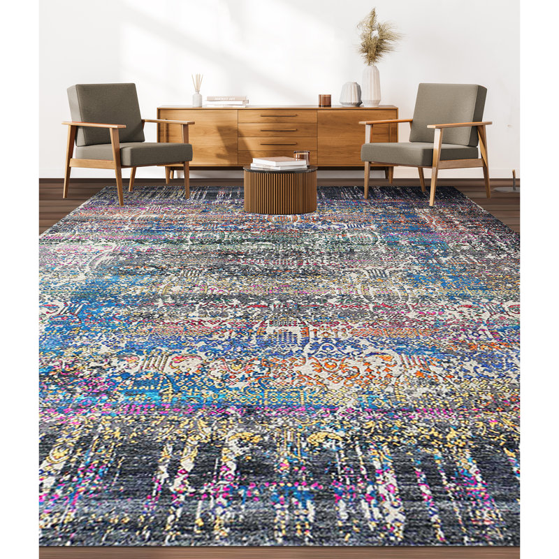 Abstract Area Rug, Rectangle 9' x 12'