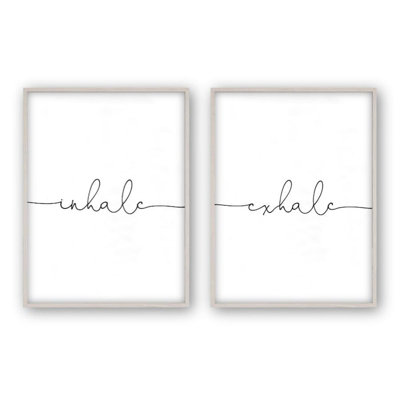 Inhale Exhale - 2 Piece Print