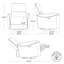 Fauteuil inclinable électrique pivotant en cuir véritable Sant (ensemble de 2)-121457996