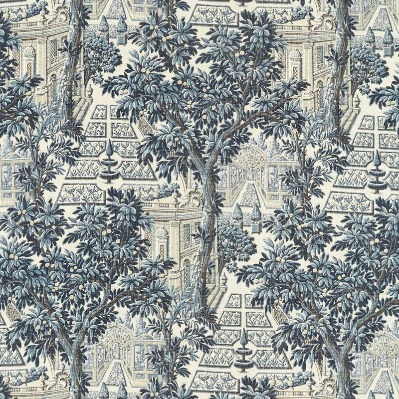Italian Garden Fabric, Indigo