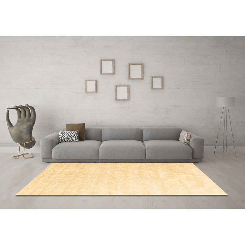 Washable Geometric Indoor Rug, Square 8'