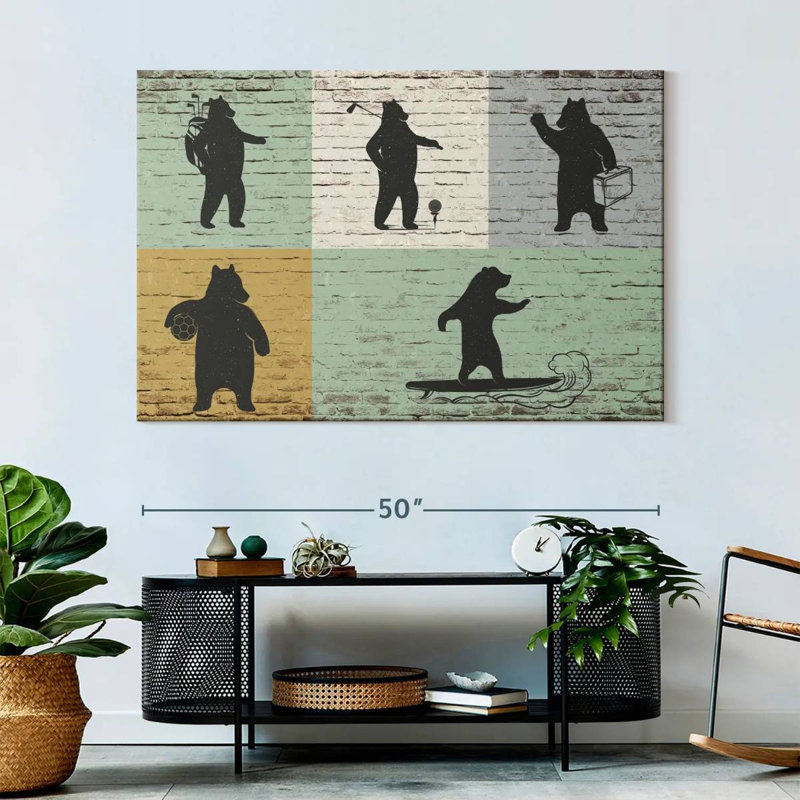 Impression sur toile à thème sport, H 34 po x l 51 po x P 1,25 po