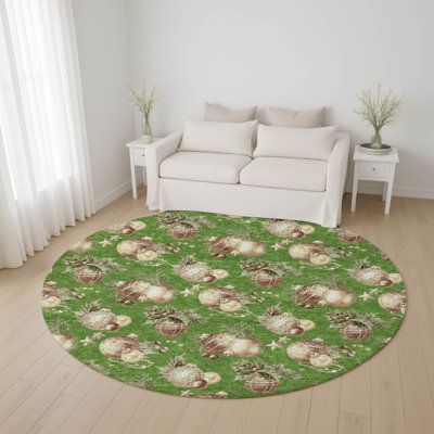 Tapis boules de Noël lavable à la machine de qualité supérieure AMF1828
