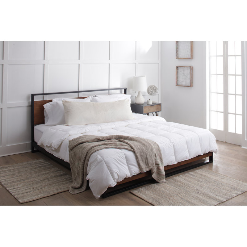 Oreiller de soutien Taopi en polyester 20 po x 48 po, Ivoire
