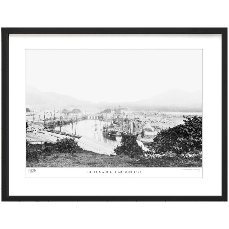 Porthmadog, Harbour 1894 by Francis Frith - Single Picture Frame Print, 60cm H x 80cm W x 2.3cm D