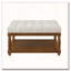 Upholstered Tufted Linen Ottoman Coffee Table-194750472-194750473