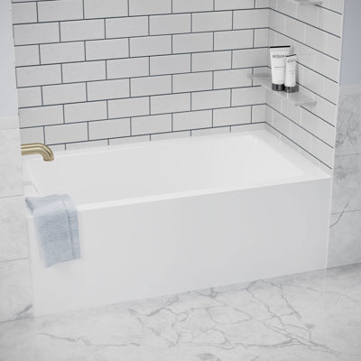 Grayley 60'' x 32'' Soaking Acrylic Bathtub