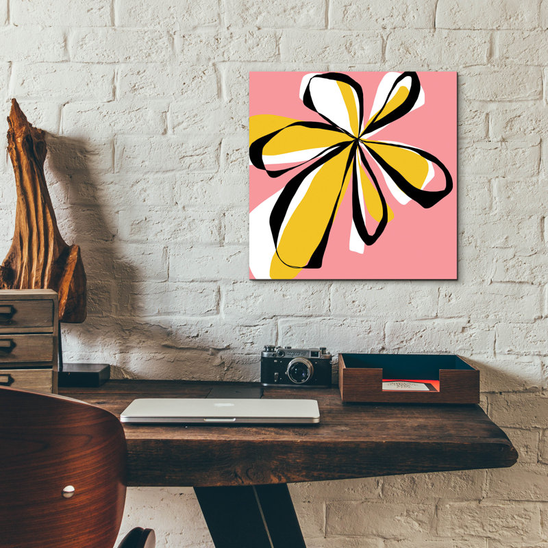 «Oh So Pretty Pink» par Jan Weiss, art mural en verre acrylique, H 12 po x l 12 po x P 0,13 po