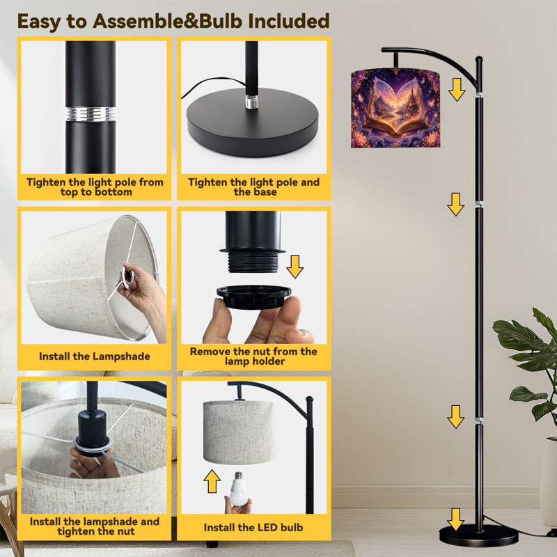  Lampe sur pied Arc Magic