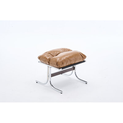 Bauhaus-Inspired Leather Footstool