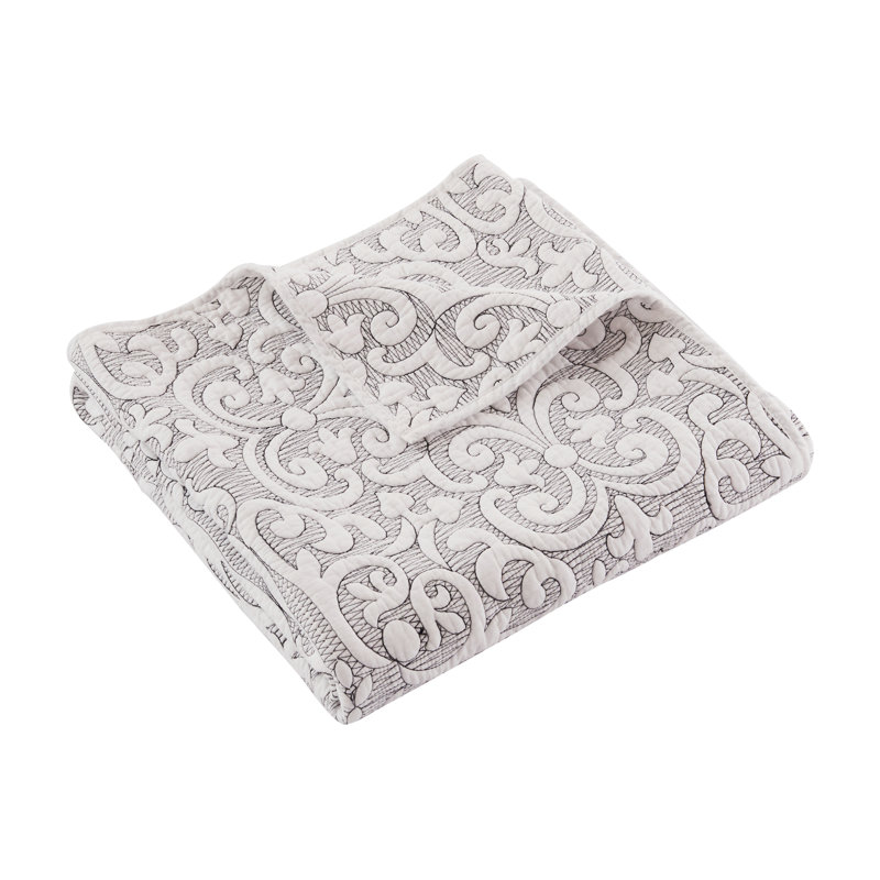 Sherbourne Black Stitch Quilted Throw