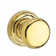 Round Single Dummy Door Knob with Traditional Round Rose
