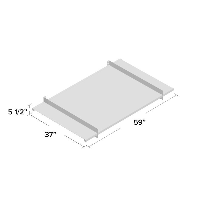 Palram - Canopia Nancy 5 ft. W x 3 ft. D Acrylic Clear Slope Stationary Door and Window Awning