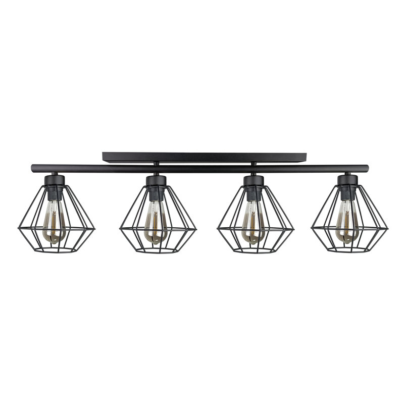 Richboro Flush Mount, Black, Black