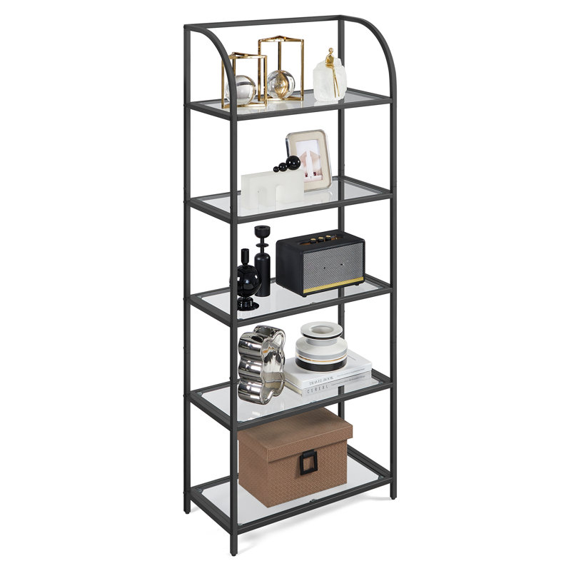 Sheffield 62.7H 23.6W Etagere Bookcase, Black