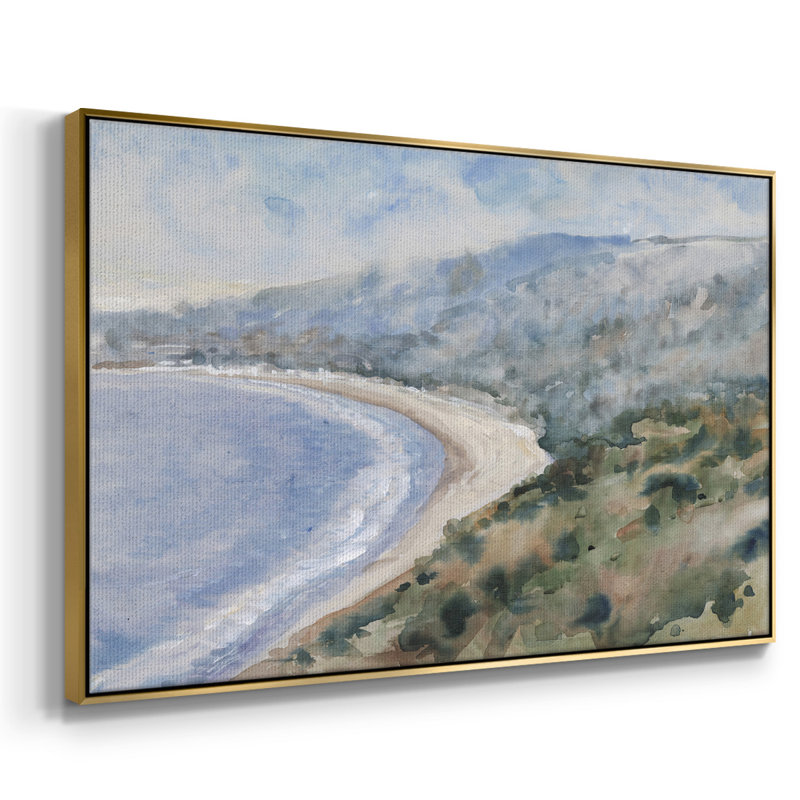 «Coastal Mist I», reproduction sur toile, Or, H 27 po x l 41 po x P 2 po