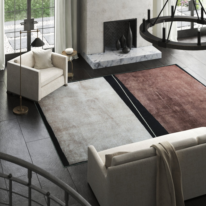 Hand-Knotted High-Quality Brown Area Rug