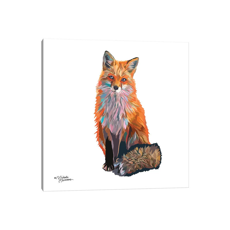 Fox by Michele Norman - Wrapped Canvas Painting, 66.04cm H x 66.04cm W x 1.91cm D