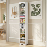 70.9 Inch Tall Narrow Bookcase 8 Tier Cube Display Shelf Storage Organizer