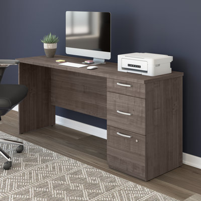 Bureau d'ordinateur avec tiroirs Armonta