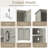 Bathroom Storage Cabinet with Doors and Drawers-1642548140