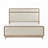Chenille Upholstered Bed