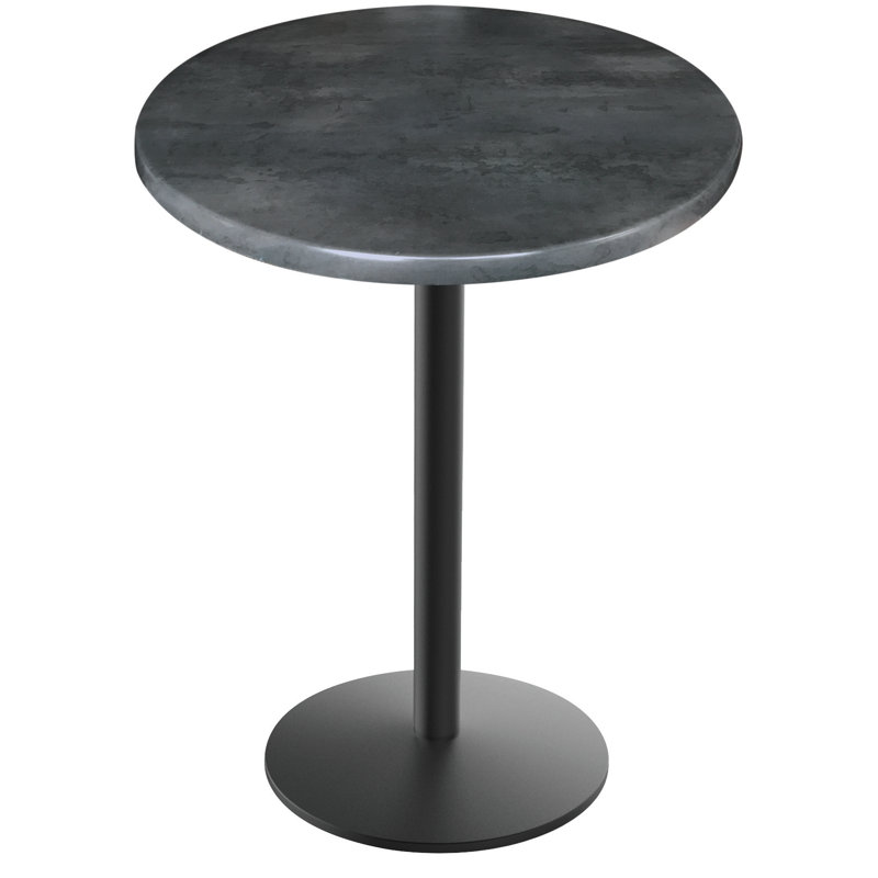 36 po de hauteur, table intérieure / extérieure, L 30 po x l 30 po, Acier noir