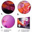 Collages de fractales abstraites orange mauve - impression moderne sur métal-232219491