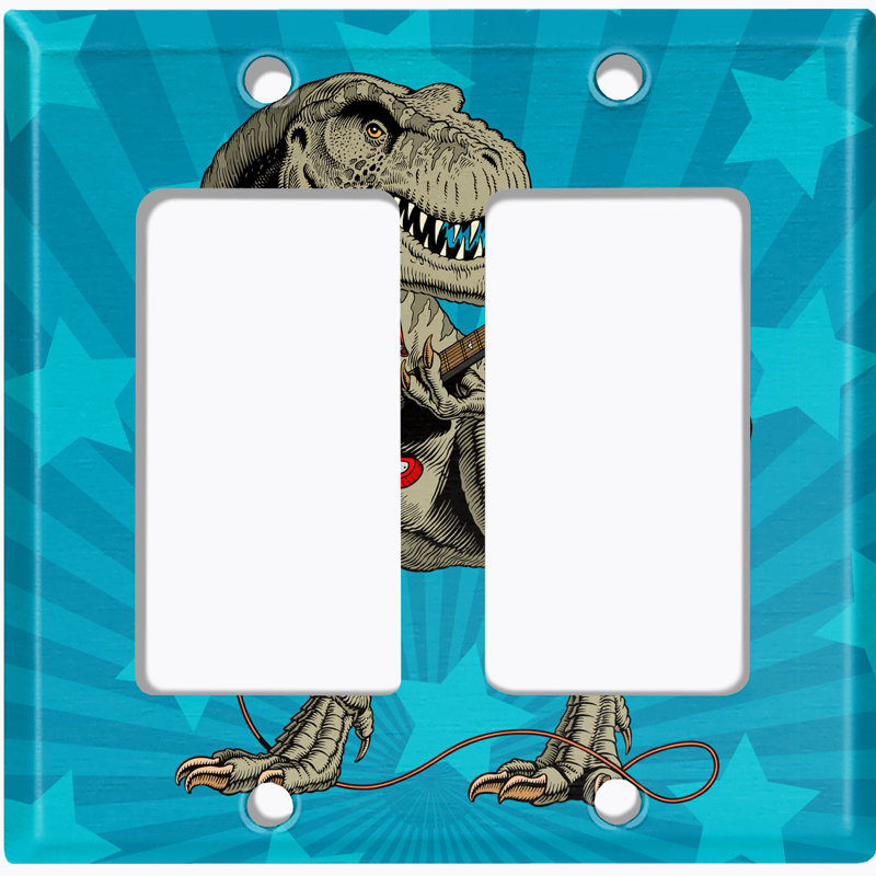 Plaque murale 2 lumières Dinosaur T-Rex