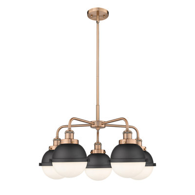 Amalle 5 - Light Glass Dimmable Classic / Traditional Chandelier