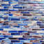 Artwave Iridescent 1X4 Polished Glass Mosaic Tile-798427600