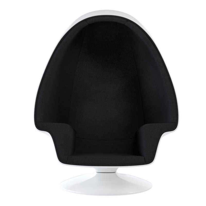 Modholic Alpha Egg Chair & Ottoman, Black