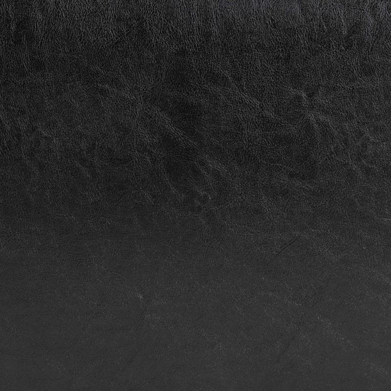 Faux Leather Ottoman, Dark Brown Faux Leather