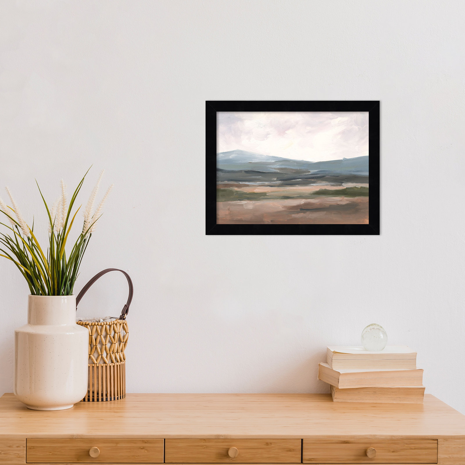 Ethan Harper "Serene Mountain Study I" Print, Black, 10" H x 13" W