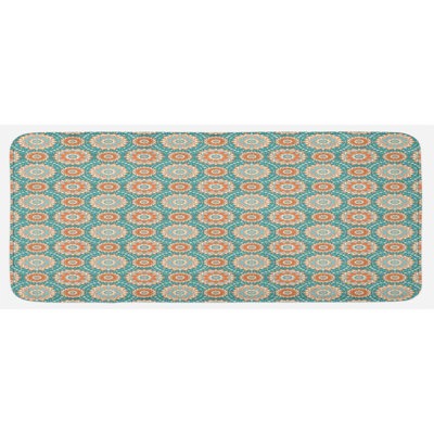 Eclectic Floral Synthetic Kitchen Mat