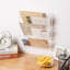 Wall 3-Tier Mounted Acrylic Letter Holder Mail Organiser with Mail Storage