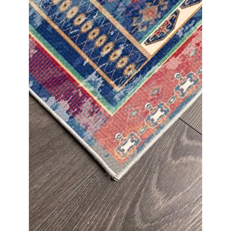 Tapis en coton Sydnie, Tapis de couloir 3 pi 11 po x 13 pi 1 po