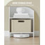 Bibliothèque sur pied H 66,9 po, bibliothèque ouverte à 6 niveaux, grande étagère de rangement, tablette d'angle, mobilier de décoration pour bureau personnel, salon, chambre à coucher, blanc 