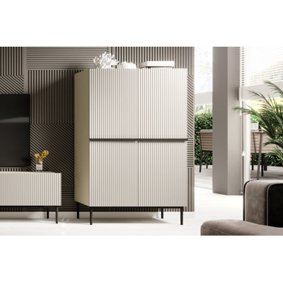 Alessja 2 Door Manufactured Wood Wardrobe