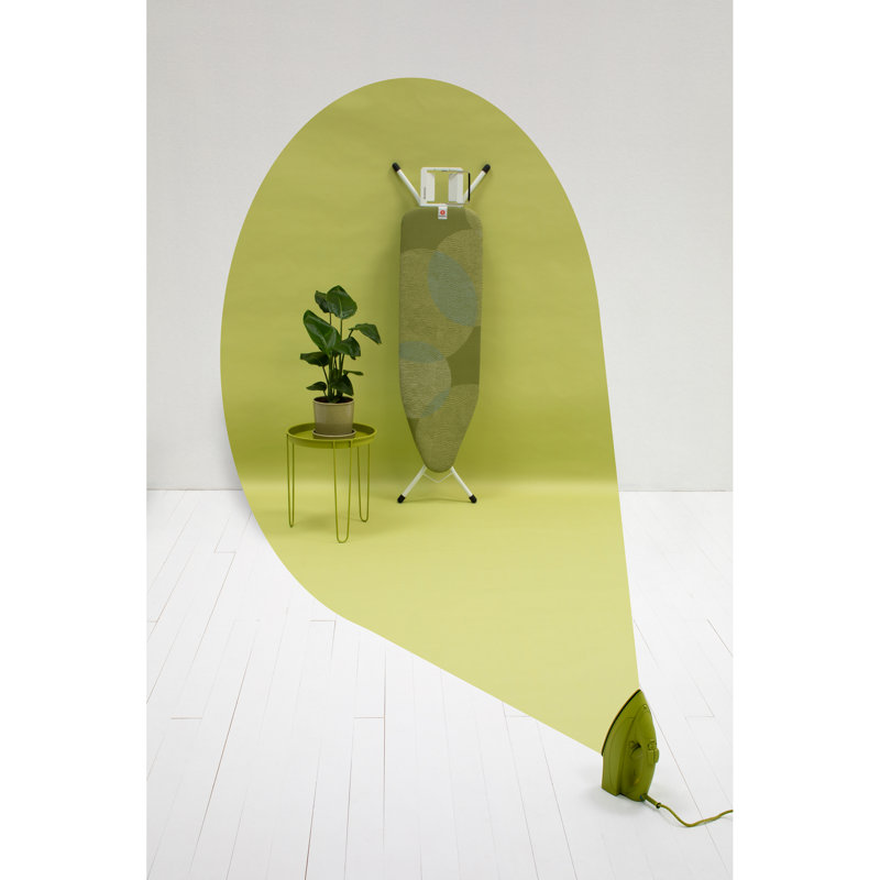 Brabantia Green Freestanding Ironing Board with Steam Iron Rest