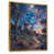 Toile avec cadre flottant or