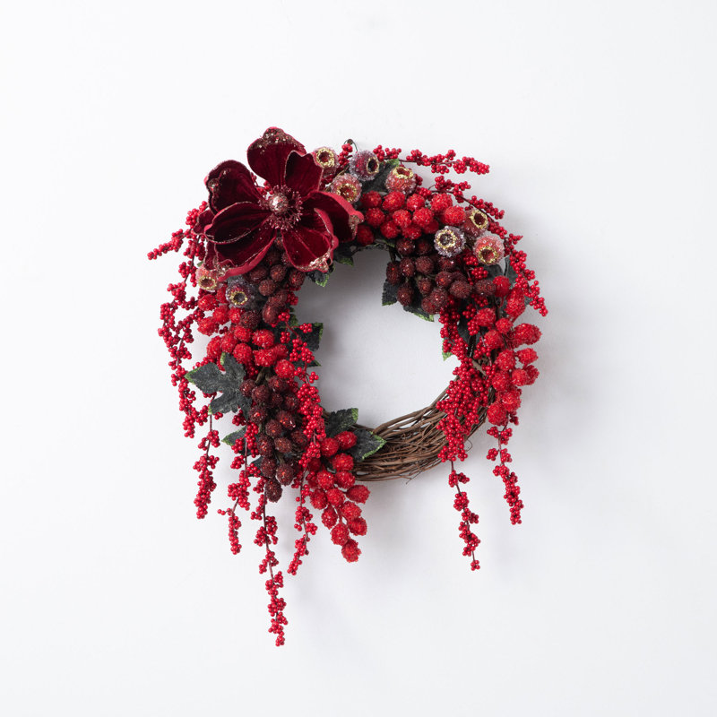 20 " Handmade Mixed Greenery Wreath