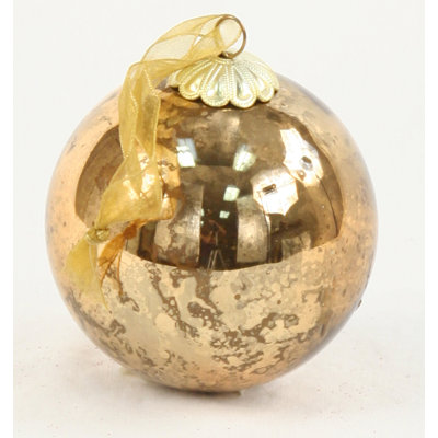 3" tortue verre boule ornement